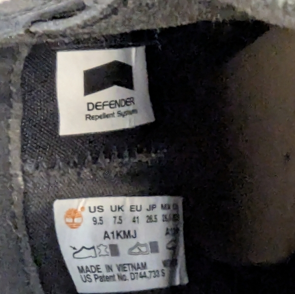 Leather Timberland Women's Black Wedge Boots Size 9.5 - Picture 6 of 10